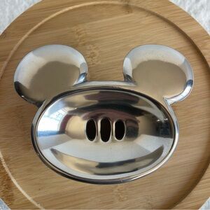 Disney Silver Mickey-Shaped Soap Dish